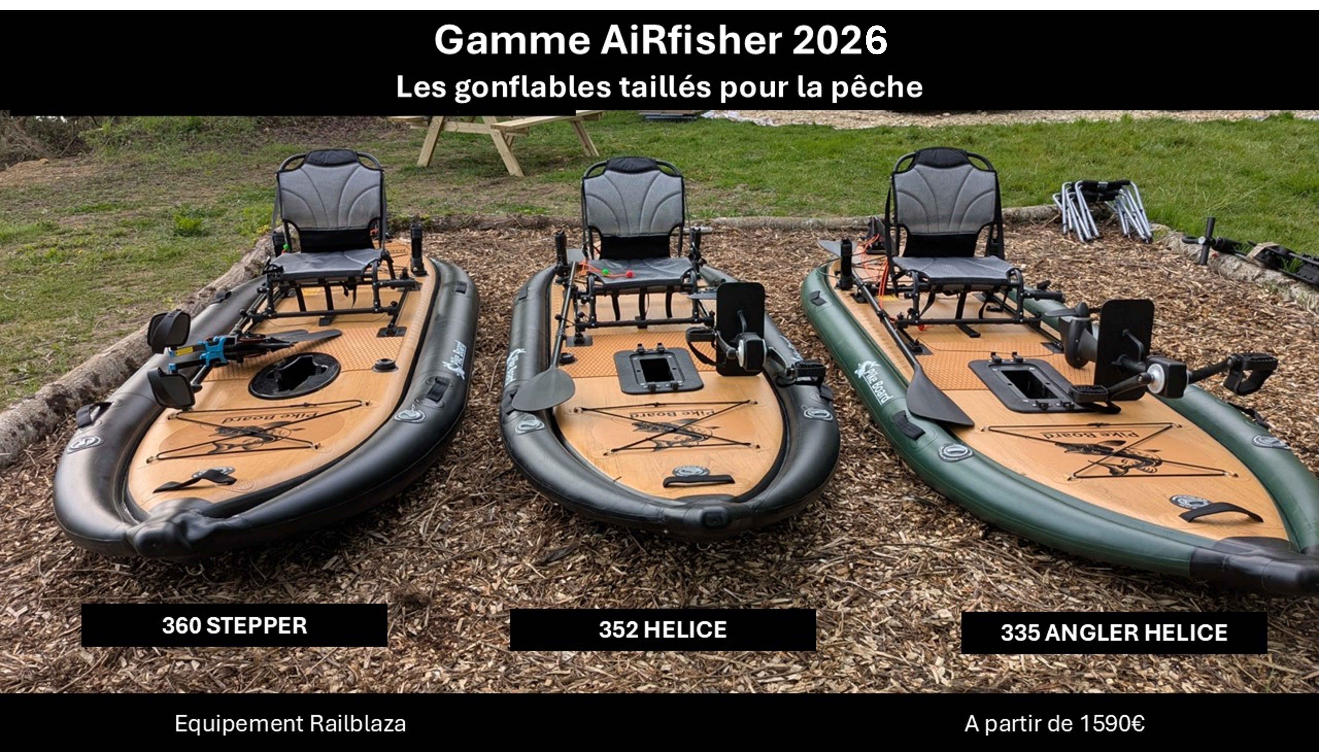 Kayakcs gonflables pour la pêche AIRFISHER 2025